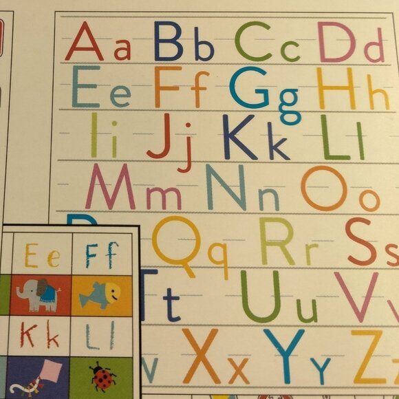 Alphabet Stickers Pack 12 Sheets 4 Designs 591 Pieces American Greetings - Picture 4 of 6